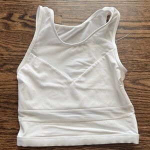 Varley White Sports Bra Crop Top